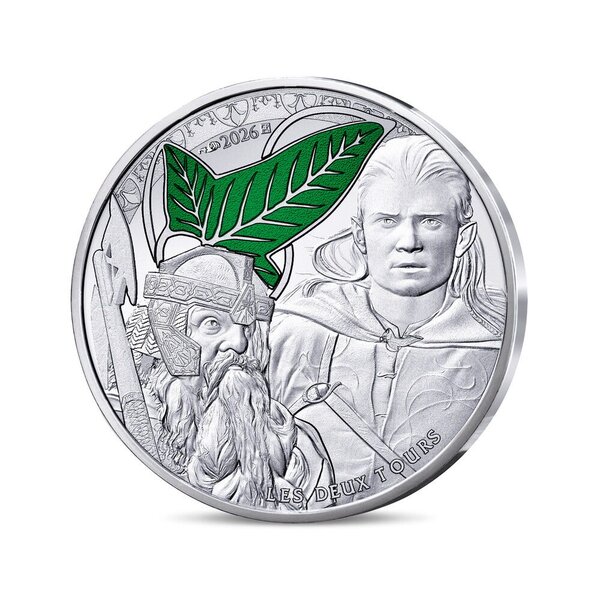 Le Seigneur des Anneaux Monnaie de 10€ Argent Legolas & Gimli