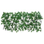 vidaXL Treillis de lierre artificiel extensible vert 180x30 cm