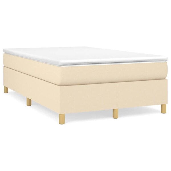vidaXL Cadre de lit sans matelas crème 120x200 cm tissu