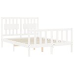 vidaXL Cadre de lit sans matelas blanc 120x200 cm bois de pin massif