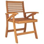 vidaXL Ensemble à manger de jardin 3 Pièces Bois d'acacia solide