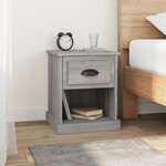 vidaXL Table de chevet sonoma gris 39x39x47 5 cm bois d'ingénierie
