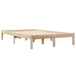 vidaXL Lit bibliothèque sans matelas 120x190 cm bois de pin massif