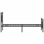 vidaXL Cadre de lit sans matelas chêne marron 90x190cm bois ingénierie