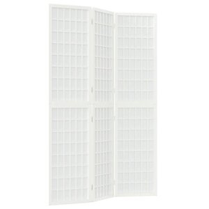 vidaXL Cloison de séparation pliable 3 panneaux 120x170 cm Blanc