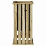 vidaXL Jardinière Marron 33 x 33 x 65 cm Pin imprégné