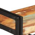 vidaXL Bibliothèque 3 niveaux 140x30x80 cm Bois de récupération massif