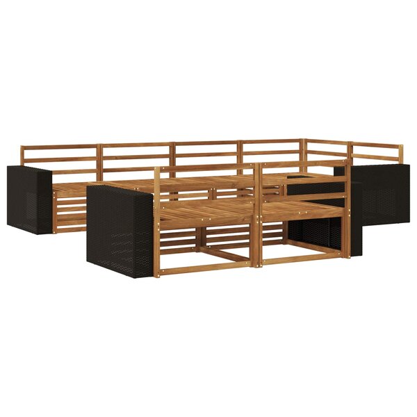 vidaXL Ensemble de canapés d'extérieur 7 pc Naturel