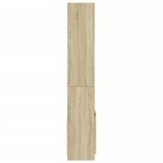 vidaXL Buffet haut 63x33x180 cm chêne sonoma bois d'ingénierie