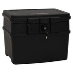 vidaXL Coffre-fort noir 44x37x34 cm