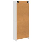 vidaXL Ensemble de Meubles 2 Pièces Blanc brillant Bois d'ingénierie