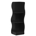 vidaXL Étagère d'angle Noir 34 x 33 x 102 cm Bois d'ingénierie