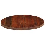 vidaXL Dessus de table Ø 80x2 5 cm rond bois massif de récupération