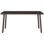 VidaXL Table basse de jardin rectangulaire marron 40x40x37 cm rotin