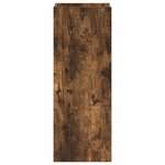 vidaXL Support de Plante 2 pièces Chêne fumé 30 x 30 x 80 cm