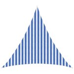 vidaXL Voile d'ombre Bleu et Blanc 3 x 3 x 3 m HDPE