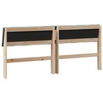 vidaXL Tête de lit capitonnée Gris foncé 180 cm Pin massif