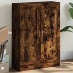 vidaXL Bibliothèque chêne fumé 82 5x30 5x115 cm bois d'ingénierie