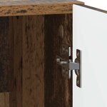 vidaXL Cabinet de chevet 2 Pièces Bois ancien 43 x 34 5 x 50 cm