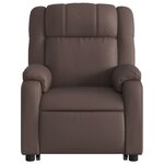 vidaXL Fauteuil inclinable marron similicuir