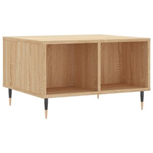 vidaXL Table basse Chêne sonoma 60x50x36 5 cm Bois d'ingénierie