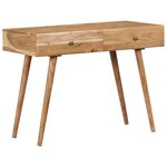 vidaXL Bureau 100x51x76 cm Bois d'acacia solide
