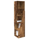 vidaXL Meuble d'angle Bois ancien 32x32x140cm Bois d'ingénierie