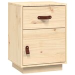 vidaXL Table de chevet 40x34x55 cm Bois de pin solide
