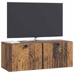 vidaXL Meuble TV mural Bois ancien 78 5 x 31 x 30 cm Bois d'ingénierie