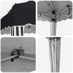 vidaXL Tente de fête pop-up 575 x 290 x 245 cm Anthracite
