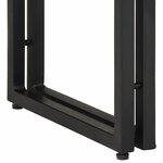 Tables d'appoint vidaXL Noires 120x33x75 cm en Bois d'Acacia Massif et Métal