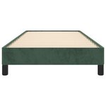 vidaXL Cadre de lit Vert foncé 90x200 cm Velours