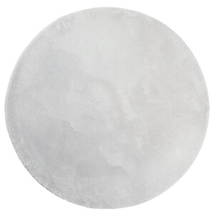 vidaXL Tapis HUARTE à poils courts doux et lavable gris Ø 200 cm