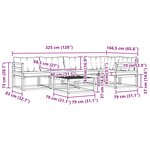 vidaXL Ensemble de canapés d'extérieur 6 pc Blanc et gris clair