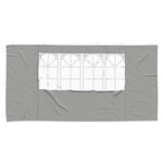 vidaXL Mur de tente de fête 2 pièces 400 x 195 cm Gris clair