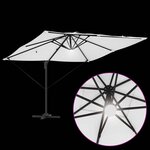 vidaXL Parasol Roma Beige 286 x 285 x 270 cm Aluminium  Polyester