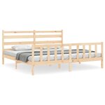 vidaXL Cadre de lit sans matelas 200x200 cm bois massif de pin