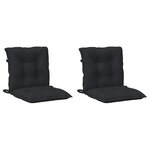 vidaXL Ensemble de coussins pour chaise à dossier bas 2 pc Polyester