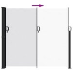 vidaXL Auvent latéral rétractable blanc 180x600 cm
