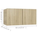 vidaXL Ensemble de meuble TV 5 Pièces Chêne sonoma Bois d'ingénierie