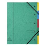 Trieur Harmonik Véritable carte lustrée 5 compartiments - Coloris Aléatoire x 8 EXACOMPTA