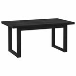 vidaXL Table de salle à manger / Table de repas NOAIN 160 cm Noir