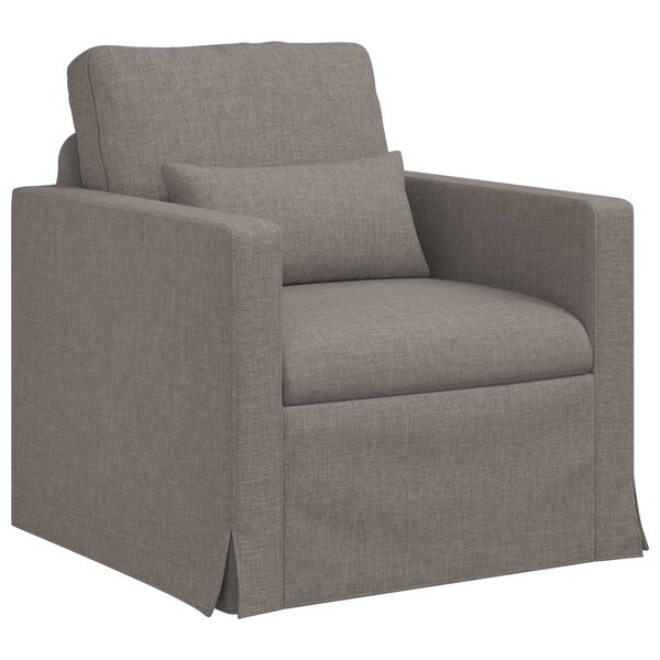 vidaXL Canapé Taupe 78 x 78 x 80 cm tissu