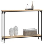 vidaXL Table console chêne sonoma 100x22 5x75 cm bois d'ingénierie