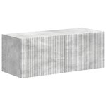 vidaXL Ensemble meuble TV 4 Pièces Gris béton Bois d'ingénierie