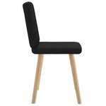 vidaXL Chaises à manger lot de 2 noir tissu