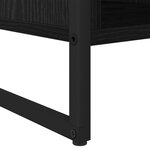 vidaXL Table basse Chêne noir 80 x 50 x 40 cm Bois d'ingénierie