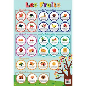 Poster Les fruits 76 x 52 cm