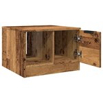 vidaXL Table basse vieux bois 50x50x36 cm bois d'ingénierie