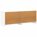 vidaXL Armoire de lit 2 Pièces Blanc 66 x 33 x 48 cm Bois d'ingénierie